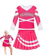 Stroje karnawałowe - Suning 3-10 lat Dzieci Dziewczyny Zombie 3 Cheerleaderka Cosplay Kostium Topy Spódnica Set_s 9-10Years - miniaturka - grafika 1