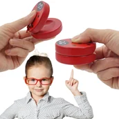 Zabawki interaktywne dla dzieci - Drewniane Kastaniety Zwierzątko Mały Instrument - miniaturka - grafika 1