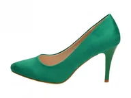 Czółenka - Sergio Leone J.Zielone szpilki damskie 1399 Z - - miniaturka - grafika 1