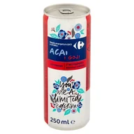 Napoje energetyczne i izotoniczne - Carrefour Napój energetyzujący o smaku acai i goji 250 ml - miniaturka - grafika 1