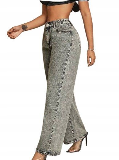 SHEIN SPODNIE JEANSOWE NIEBIESKIE CASUAL 26/32 ŁWO