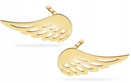 Biżuteria dla dzieci - ZŁOTE KOLCZYKI SKRZYDŁA ANIOŁA WINGS 333 8KT - miniaturka - grafika 1