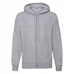 Fruit of the Loom Bluza Męska Rozpinana z Kapturem SZARA roz: S - Bluzy męskie - miniaturka - grafika 1