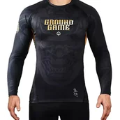 Kimona, stroje i obuwie - Rashguard do MMA/BJJ męski Ground Game Oni Samurai z długim rękawem - miniaturka - grafika 1