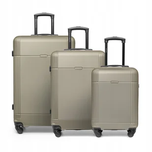 PUCCINI Zestaw Komplet WALIZEK Podróżnych ABS Na Kółkach 3w1 ABS029-6C - Walizki PUCCINI Zestaw Komplet WALIZEK Podróżnych ABS Na Kółkach 3w1 ABS029-6C - Walizki - miniaturka - grafika 1