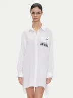 Bielizna nocna - DKNY Koszula nocna YI30048 Biały Relaxed Fit - miniaturka - grafika 1