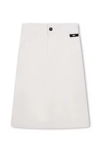 Dkny spódnica jeansowa dziecięca kolor biały midi prosta - DKNY - Sukienki i spódniczki dla dziewczynek - miniaturka - grafika 1