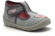 Buty dla dziewczynek - Kapcie dla dzieci do żłobka Befado 631P019 Honey - miniaturka - grafika 1