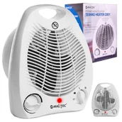 Ogrzewanie przenośne - Termowentylator Grzejnik Elektryczny Farelka 2000W - miniaturka - grafika 1