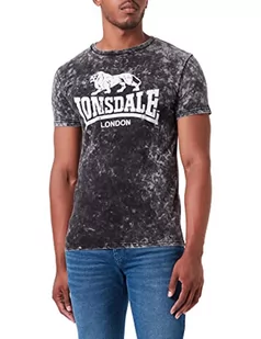 Lonsdale T-shirt męski Ribigill, Washed Grey, XXL - Koszulki męskie - miniaturka - grafika 1