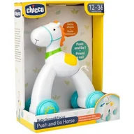 Zabawki interaktywne dla dzieci - Zabawka edukacyjna CHICCO Baby Sense & Focus Konik Push Go Rozwój ruchowy 00009948000000 - miniaturka - grafika 1