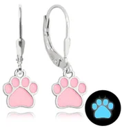 Kolczyki - MINET Kolczyki świecące srebrne ŁAPY - miniaturka - grafika 1