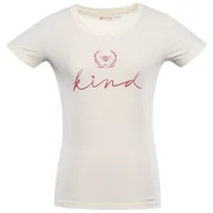 Koszulki sportowe damskie - Koszulka damska Alpine Pro Termesa 2 Rozmiar: M / Kolor: beżowy - miniaturka - grafika 1