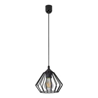 Oprawy, klosze i abażury - Lampa wisząca WAYA 1P max. 60W E27, CZARNA - miniaturka - grafika 1