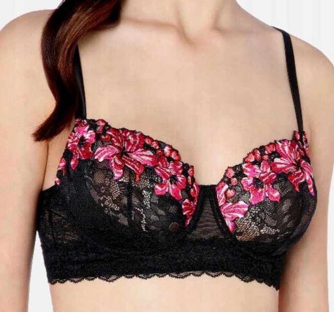 Intimissimi biustonosz bardotka, balkonetka czarny rozmiar 75B