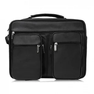 TORBA MĘSKA NA RAMIĘ ZE SKÓRY NATURALNEJ DUŻA TORBA DO PRACY ABRUZZO ABR-17 - Torby męskie - miniaturka - grafika 1