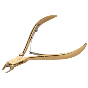 Aba Group Złote Cążki do Skórek Dwusprężynowe 4 mm (1121) - Akcesoria do paznokci - miniaturka - grafika 1