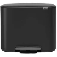 Kosze na śmieci - Brabantia Kosz na śmieci kuchenny 36l Bo Pedal Bin 1 komora czarny mat 12 14 63 - miniaturka - grafika 1