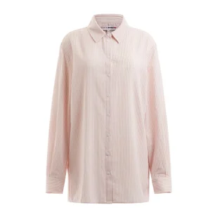 Damska Koszula GUESS LS DREAM BIG STRIPE BUTTON UP W3YH85WFLH0-F6U1 – Różowy - Koszule damskie - miniaturka - grafika 1