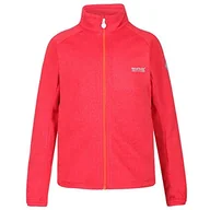 Kurtki i płaszcze dla dziewczynek - Regatta Uniseks dzieci Avalon pełny zamek dzianinowa elastyczna kurtka softshell miękka powłoka Coral Blush XL - miniaturka - grafika 1