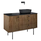 Szafki łazienkowe - ELITA LEGACY 120 3S 1D P ORZECH AMERYKAŃSKI FORNIR PDW SZAFKA PODUMYWALKOWA 168912 - miniaturka - grafika 1