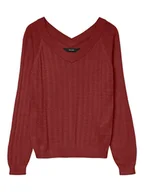 Swetry damskie - Vero Moda Sweter w kolorze bordowym - miniaturka - grafika 1