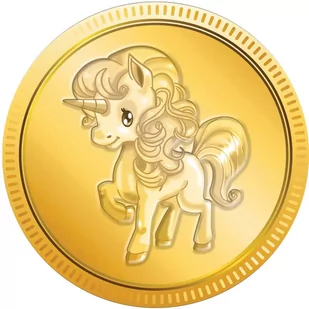 Dekoracyjny opłatek tortowy Jednorożec - 20 cm - Urodziny dziecka - miniaturka - grafika 1