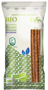 Envoy PALUSZKI BIO - PALUSZKI ORKISZOWE PEŁNOZIARNISTE Z SEZAMEM BIO 150 g - ENV - Paluszki - miniaturka - grafika 1