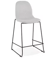 Taborety i hokery - Kokoon Design Hoker Cooper Mini jasnoszary nogi czarne BS02670LG - miniaturka - grafika 1