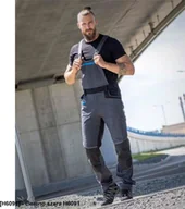 Odzież robocza - Ardon ARDON 4Xstretch - spodnie robocze ogrodniczki stretch, dużo praktycznych kieszeni + na nakolanniki, d-ring, oddychający - ciemno-szara H6091 48 - miniaturka - grafika 1