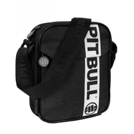 Torby męskie - Torba na ramię Pit Bull Hilltop II - Czarna/Biała RATY 0% | PayPo | GRATIS WYSYŁKA | ZWROT DO 100 DNI - miniaturka - grafika 1