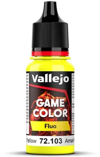 Vallejo: 72.103 - Game Color - Fluo - Yellow - Akcesoria i części modelarskie - miniaturka - grafika 1
