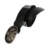 Paski - Pasek Skórzany COMPLEX (PL) Skóra Licowa 40 mm Klamra Pełna na Bolczyk BLASZKA "LOYALTY"CBOL40/66 - miniaturka - grafika 1