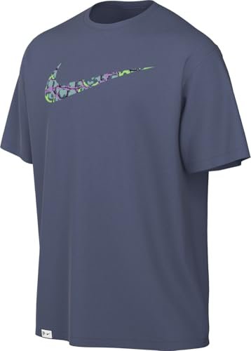 Nike FB7944-491 M NK DF UV S72 HYVERSE SS Długa Koszulka Męska DIFFUSED Niebieski/Żywy Sulfur Rozmiar XL