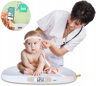 WAGA ELEKTRONICZNA DLA NIEMOWLĄT DZIECI DOKŁADNA APLIKACJA MIARA DO 25 KG - Wagi dla niemowląt - miniaturka - grafika 1