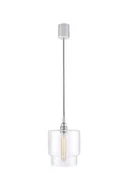 Lampy sufitowe - Kaspa Lampa wisząca Longis IV czarno-biały przewód 10553109 - miniaturka - grafika 1