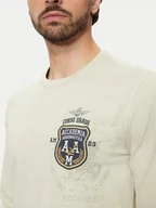 Koszulki męskie - Aeronautica Militare Longsleeve Beżowy 2XL - miniaturka - grafika 1