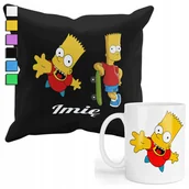 Gadżety dla niej i dla niego - ZESTAW KUBEK + POSZEWKA Z NADRUKIEM-DLA FANA PREZENT SIMPSON BAJKA +IMIĘ - miniaturka - grafika 1