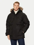 Kurtki męskie - Jack&Jones Parka Star 12256892 Czarny Regular Fit - miniaturka - grafika 1