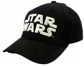 Czapki i chusty sportowe męskie - Czapka z daszkiem męska młodzieżowa STAR WARS HAFT NAPIS 56-60cm Czarna - miniaturka - grafika 1