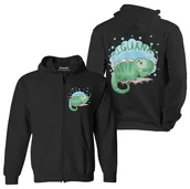 Bluzy dla dziewczynek - Bluza dziecięca rozpinana z kapturem Iguana 104 5made - miniaturka - grafika 1