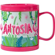 Kubki dla dzieci - Plastikowy kubek z imienim ANTOSIA - miniaturka - grafika 1