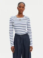 Bluzki damskie - Munthe Bluzka Pote 252110225264 Niebieski Regular Fit - miniaturka - grafika 1