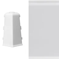 Listwy przypodłogowe - Arbiton Narożnik zewnętrzny do listwy MACK (1 sztuka) biały mat - miniaturka - grafika 1