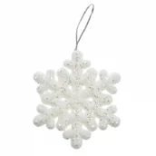 Ozdoby bożonarodzeniowe - Arpex Ozdoba świąteczna Śnieżynka 7 cm - miniaturka - grafika 1