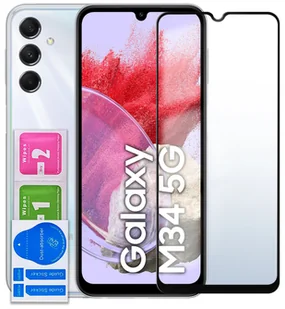 Szkło Hartowane Do Samsung Galaxy M34 5G Pełne Na Cały Ekran 5D Szybka - Szkła hartowane na telefon - miniaturka - grafika 1