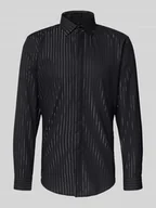 Koszule męskie - Koszula biznesowa o kroju slim fit z kołnierzykiem typu kent - miniaturka - grafika 1