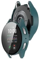Akcesoria do smartwatchy - Bizon Etui ze szkłem do zegarka Case+Glass Watch do Galaxy Watch 7 40 mm, zielone - miniaturka - grafika 1