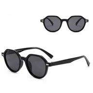 Okulary przeciwsłoneczne - Dziecięce 5-8 lat gumowe okulary przeciwsłoneczne polaryzacyjne POL-JR-58 czarne - miniaturka - grafika 1