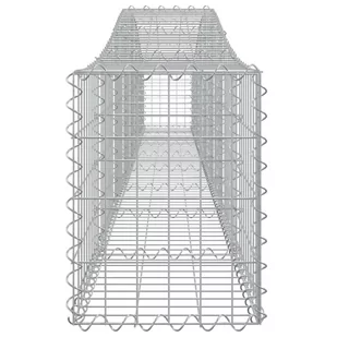 VIDAXL Kosze gabionowe, 5 szt, 400x30x40/60 cm, galwanizowane żelazo - Ogrodzenia - miniaturka - grafika 6